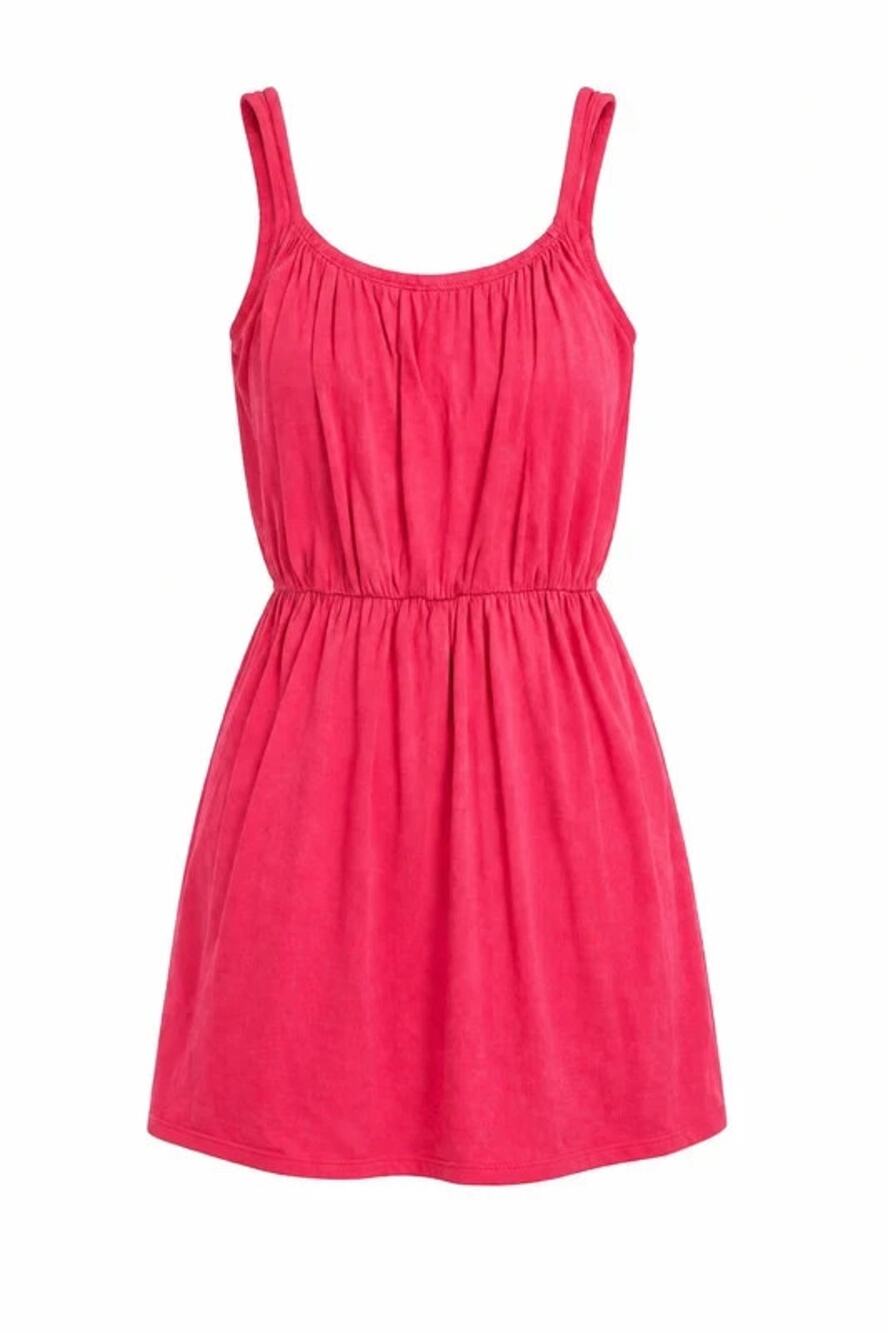 LOFT Pink Sleeveless Mini Dress Size M Casual Summer Elastic Waist